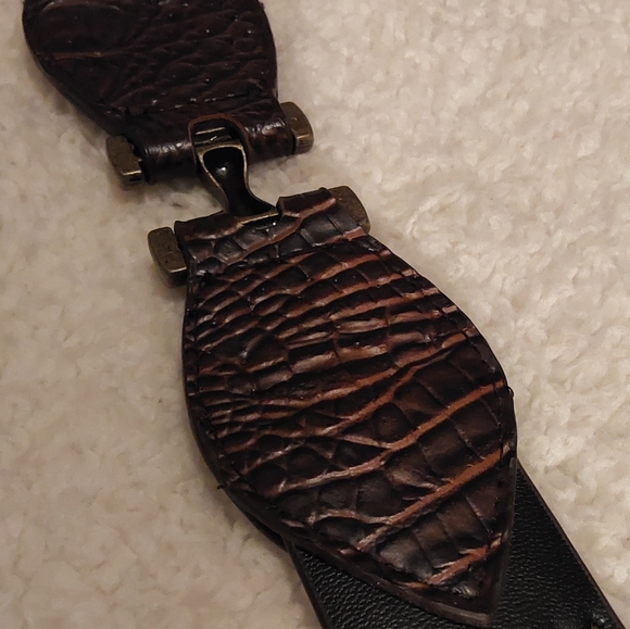 🌺 Like New Brown Leather & Studded Western Belt - Picture 12 of 14